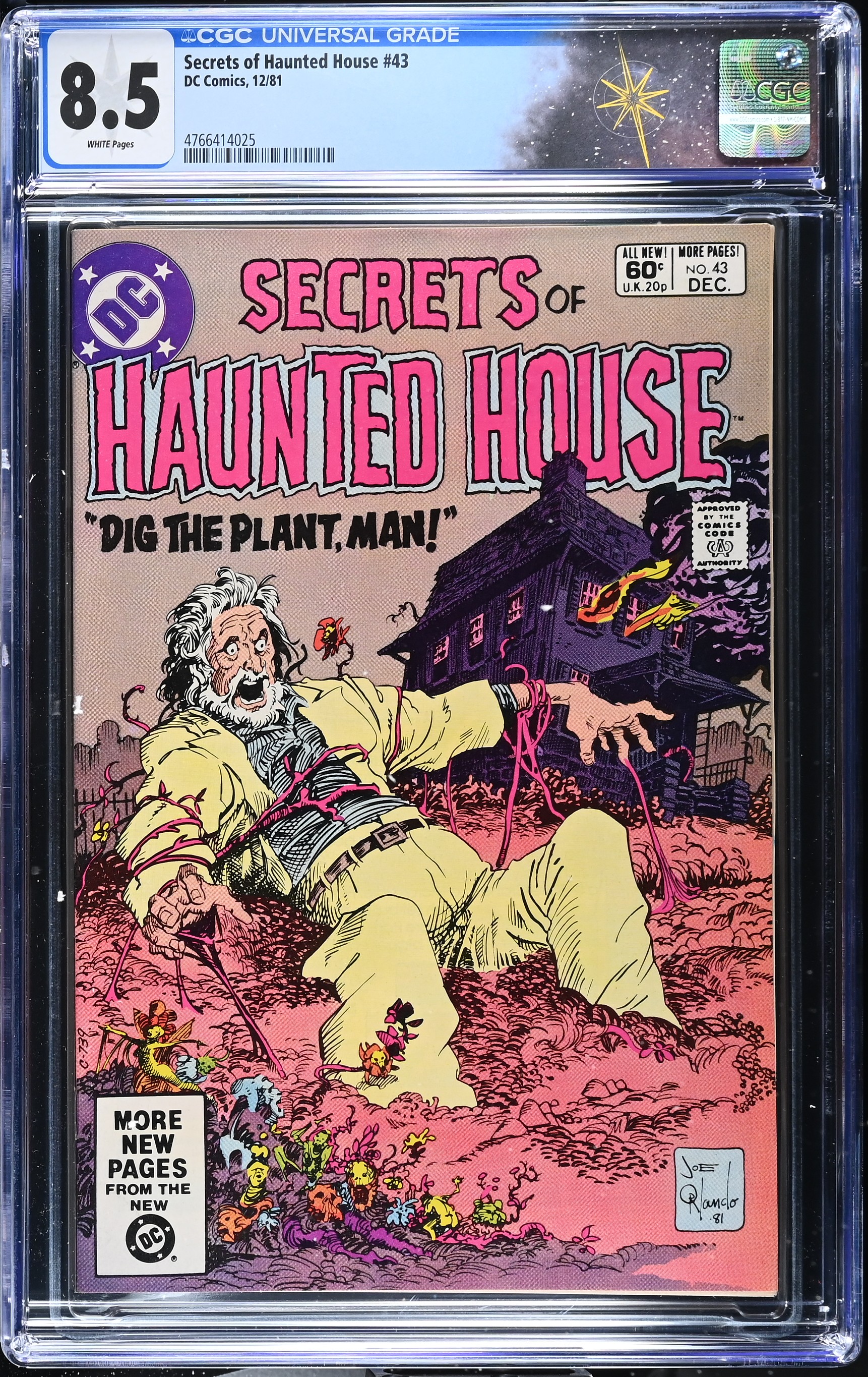 Secrets of Haunted House #43 CGC 8.5 Cover by Joe Orlando (DC Comics, 1981) White Pages