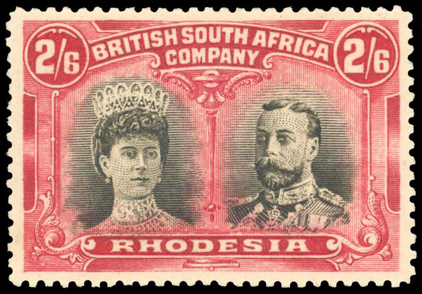 SG 155 2s6d 'muddy' sepia heads mint