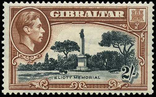 1938-51 2s black and brown, perf 13½, fine...