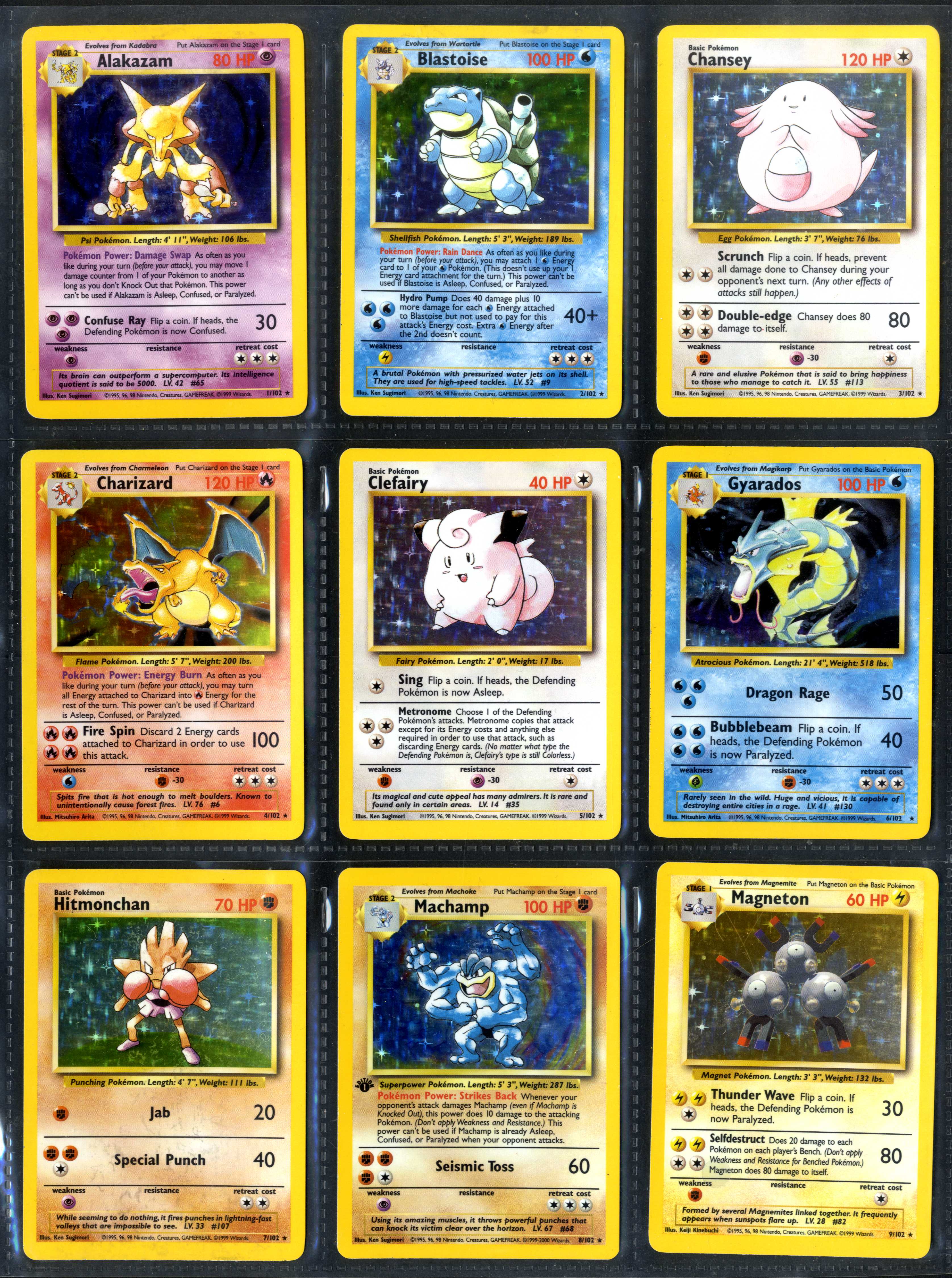 Pokémon TCG - Complete Base Set - 4th Print Unlimited 102/102