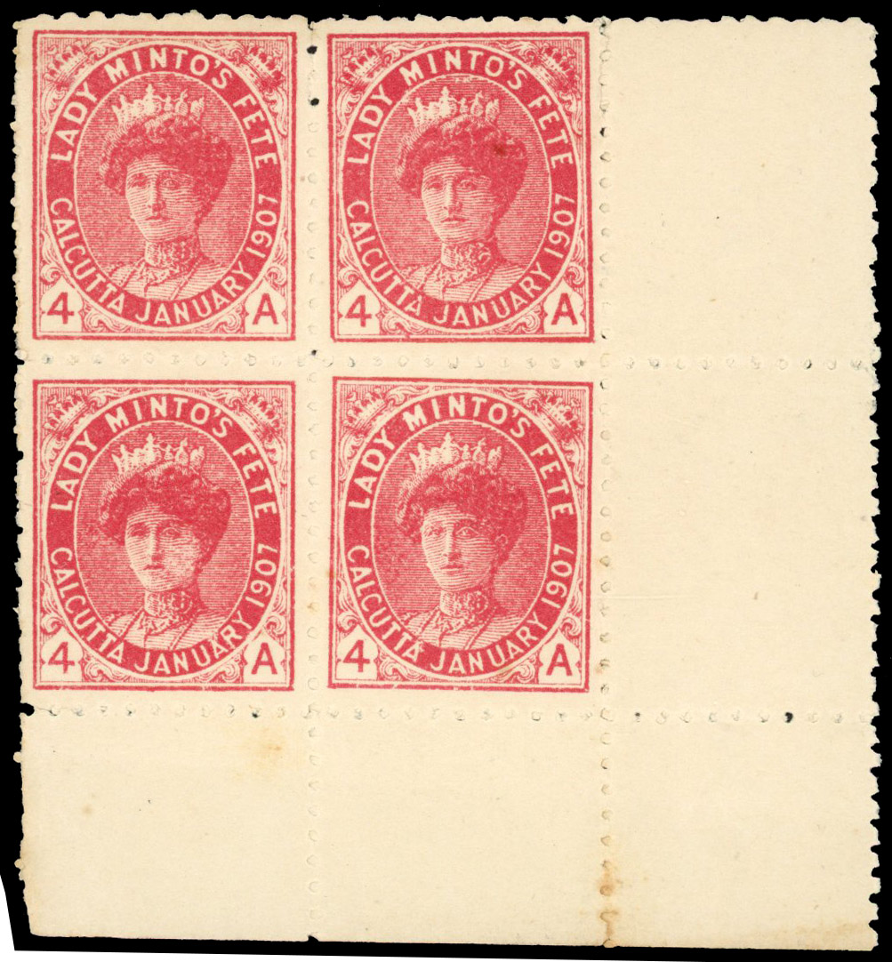 India Cinderella 1907 Lady Minto's Fete labels 