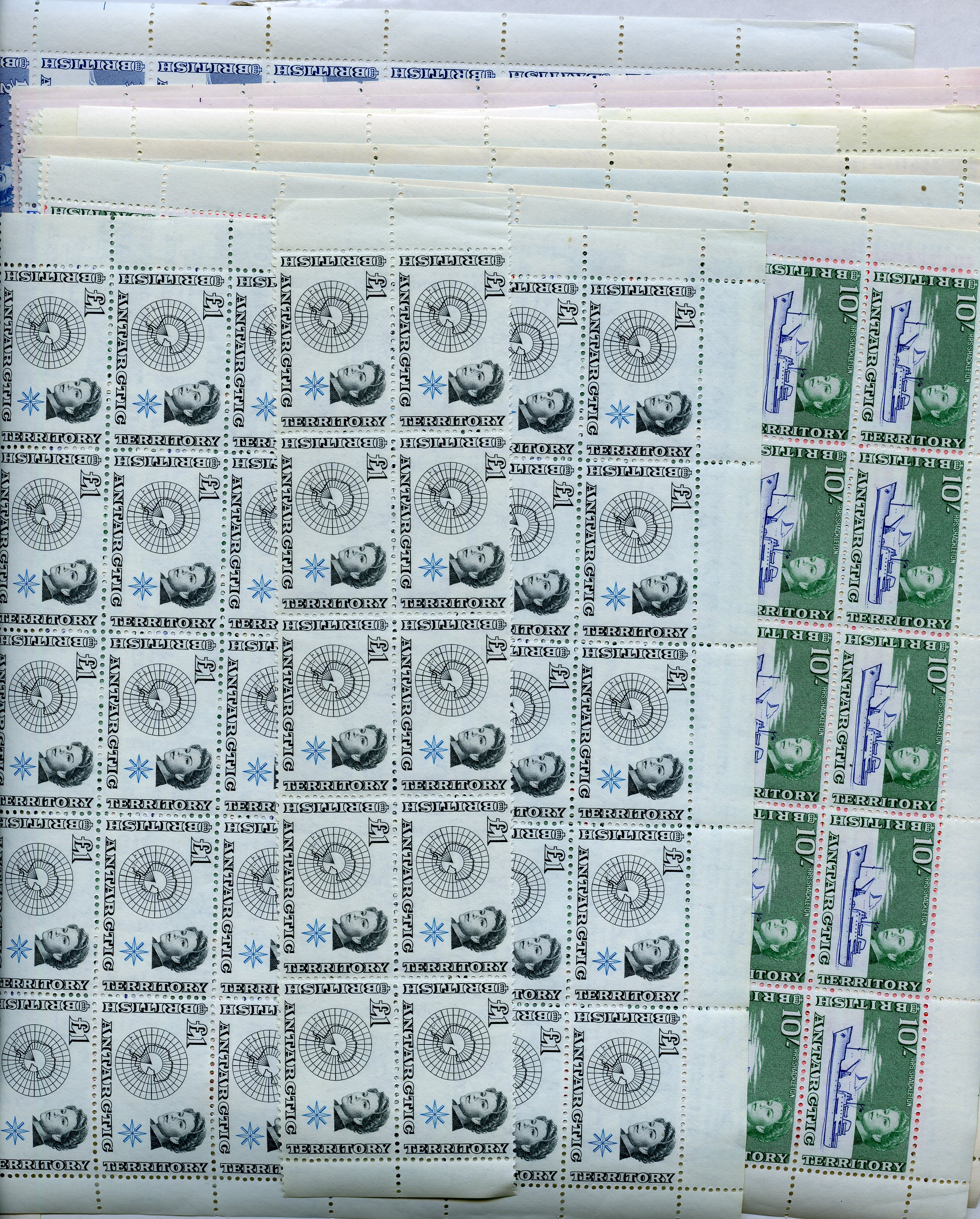 1963 Set ½d to 10s in blocks of 40 except 1s...
