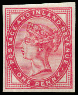 GB 1881 SG 172 1d colour trial