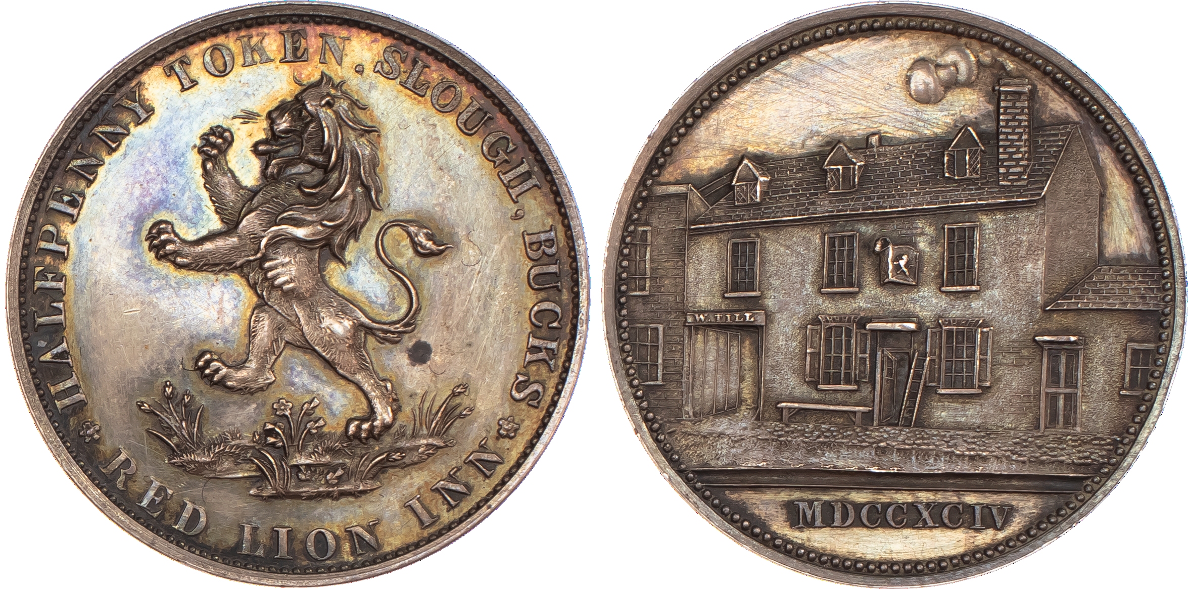 Slough, William Till Halfpenny 1794. Another...