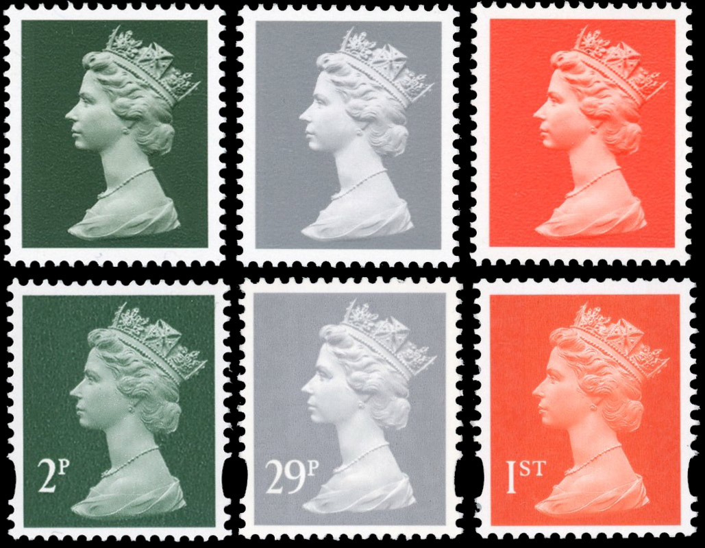 GB 1997 Swiss Courvoisier 'no value' trials set of three 