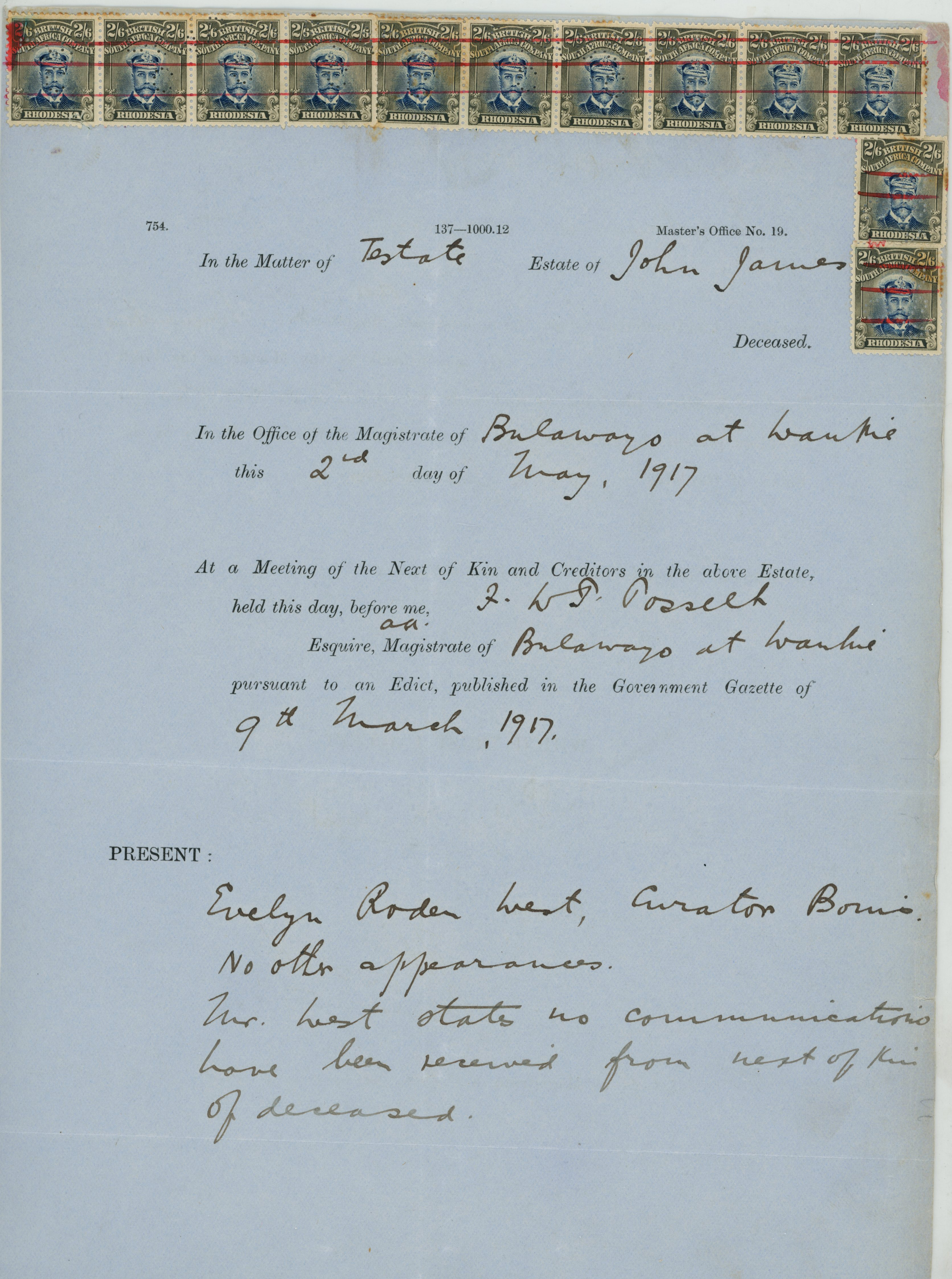 Revenue usages. A fine group of ten documents...