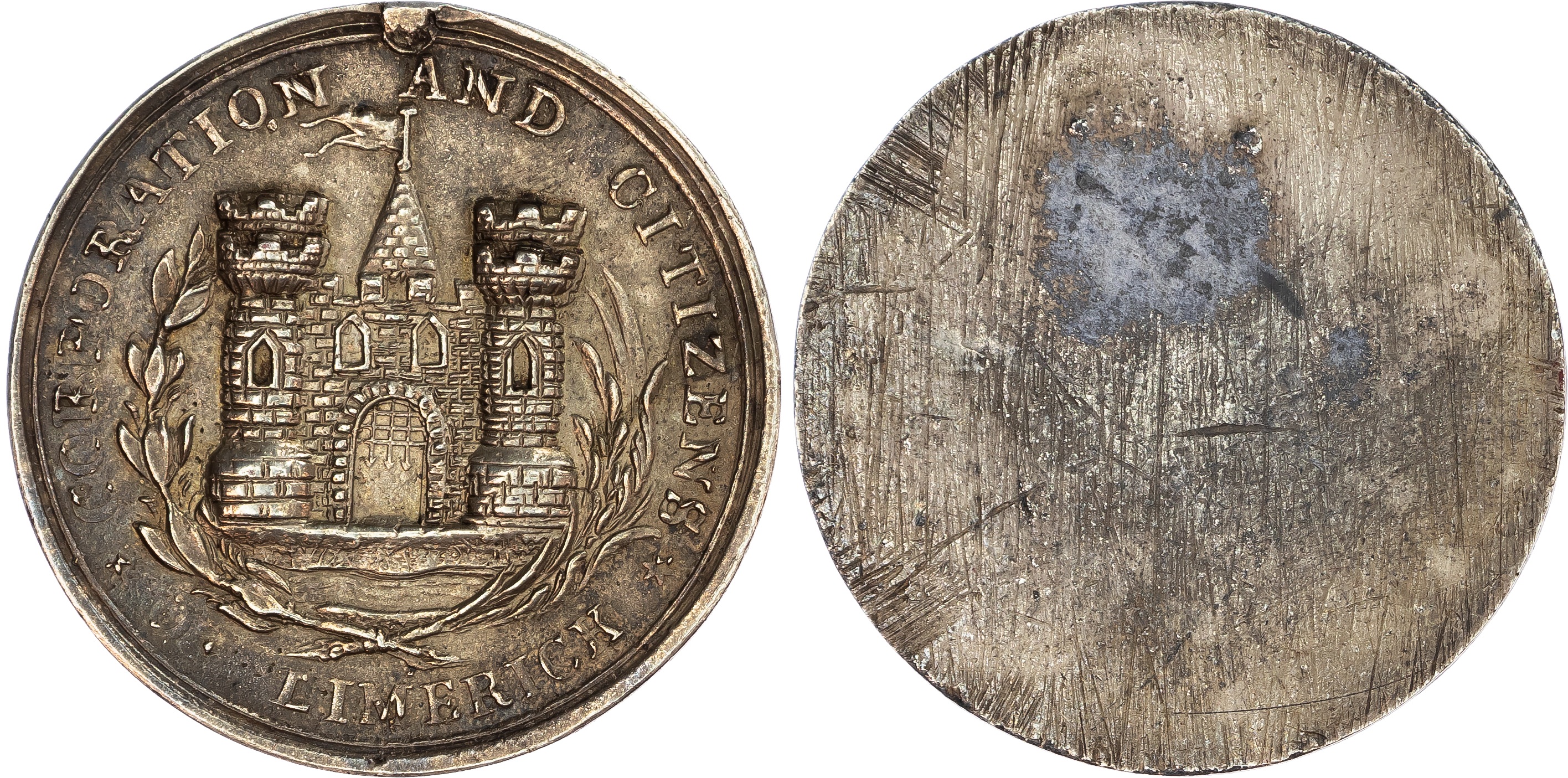 Ireland, Limerick. Militia AG Medal. 1795-1798.