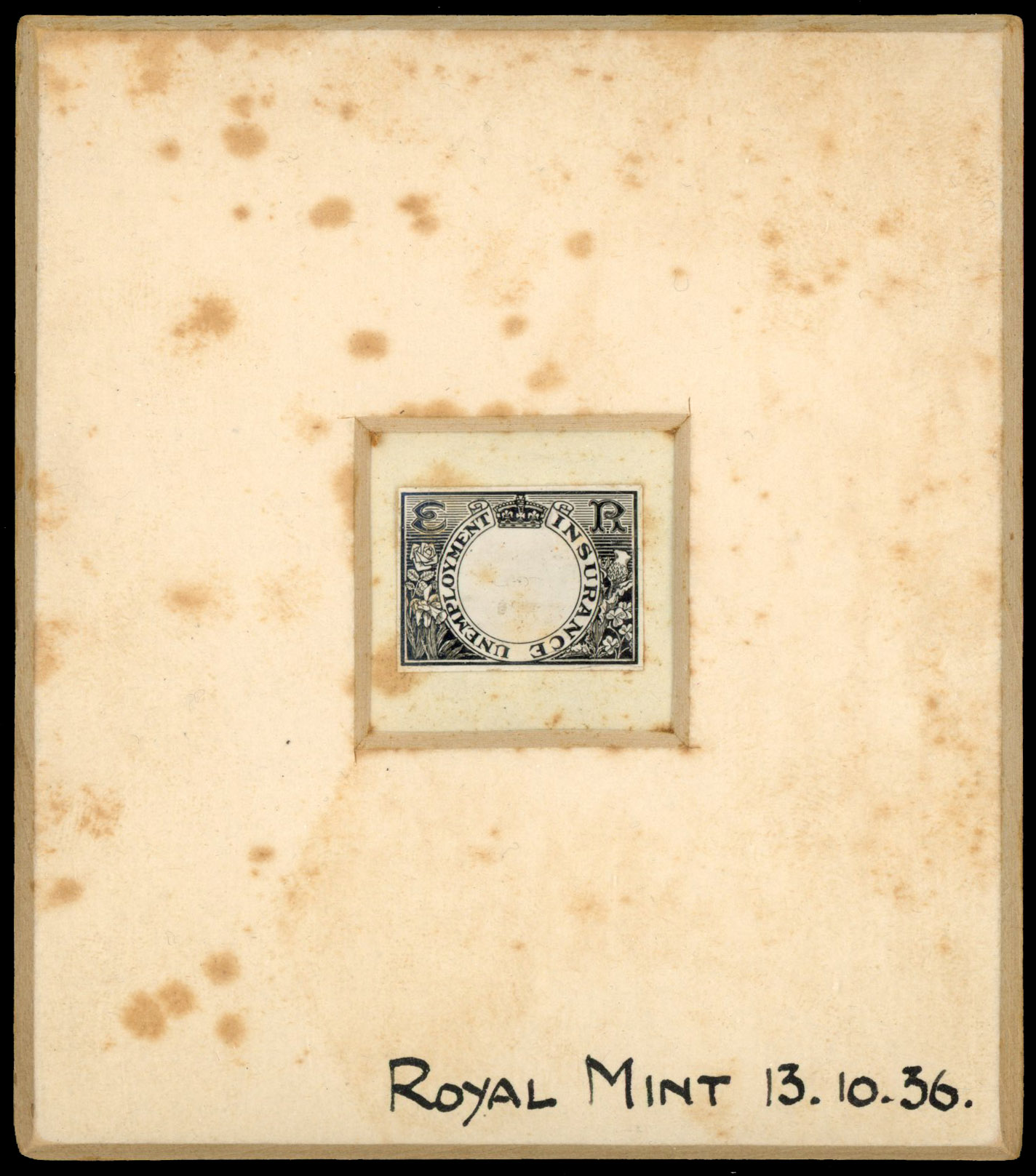 1936 unemployment insurance undenominated die proof