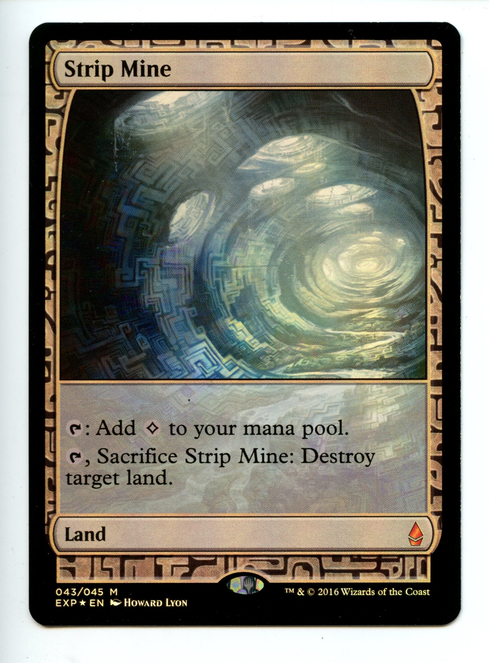Magic the Gathering - Strip Mine  - Zendikar Expeditions  - Lightly Played 