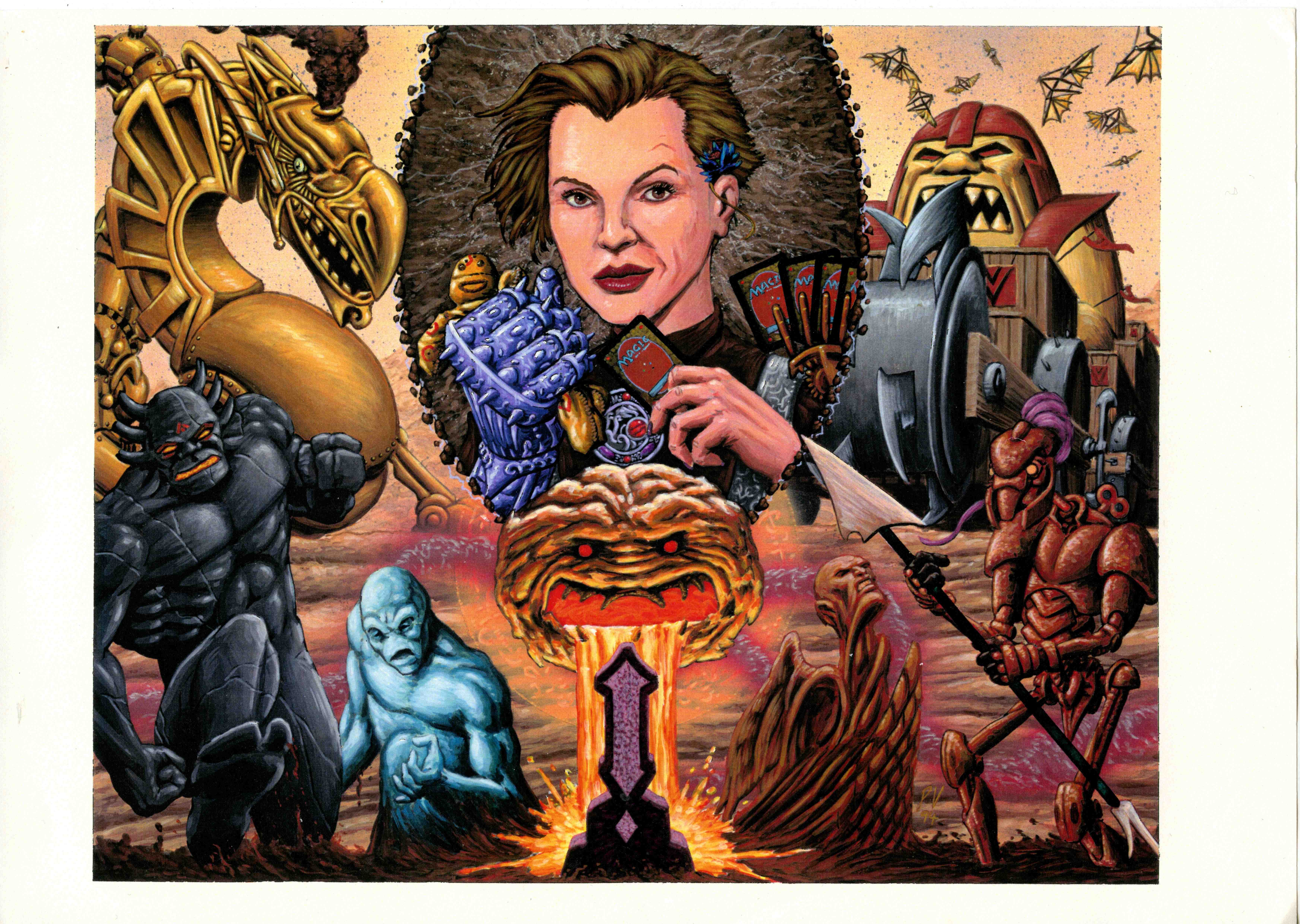 Magic the Gathering - Artist Archival Material by Pete Venters