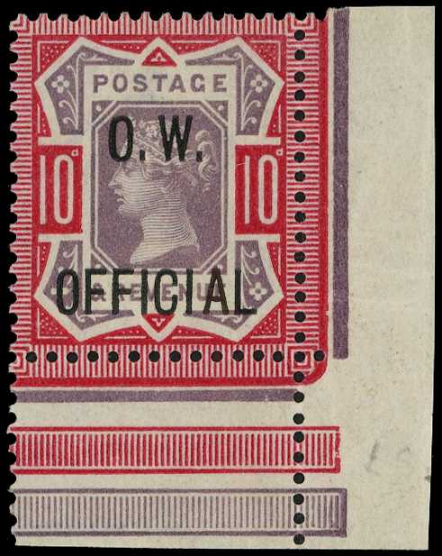 Officials; O.W. Official. 1902 10d dull...