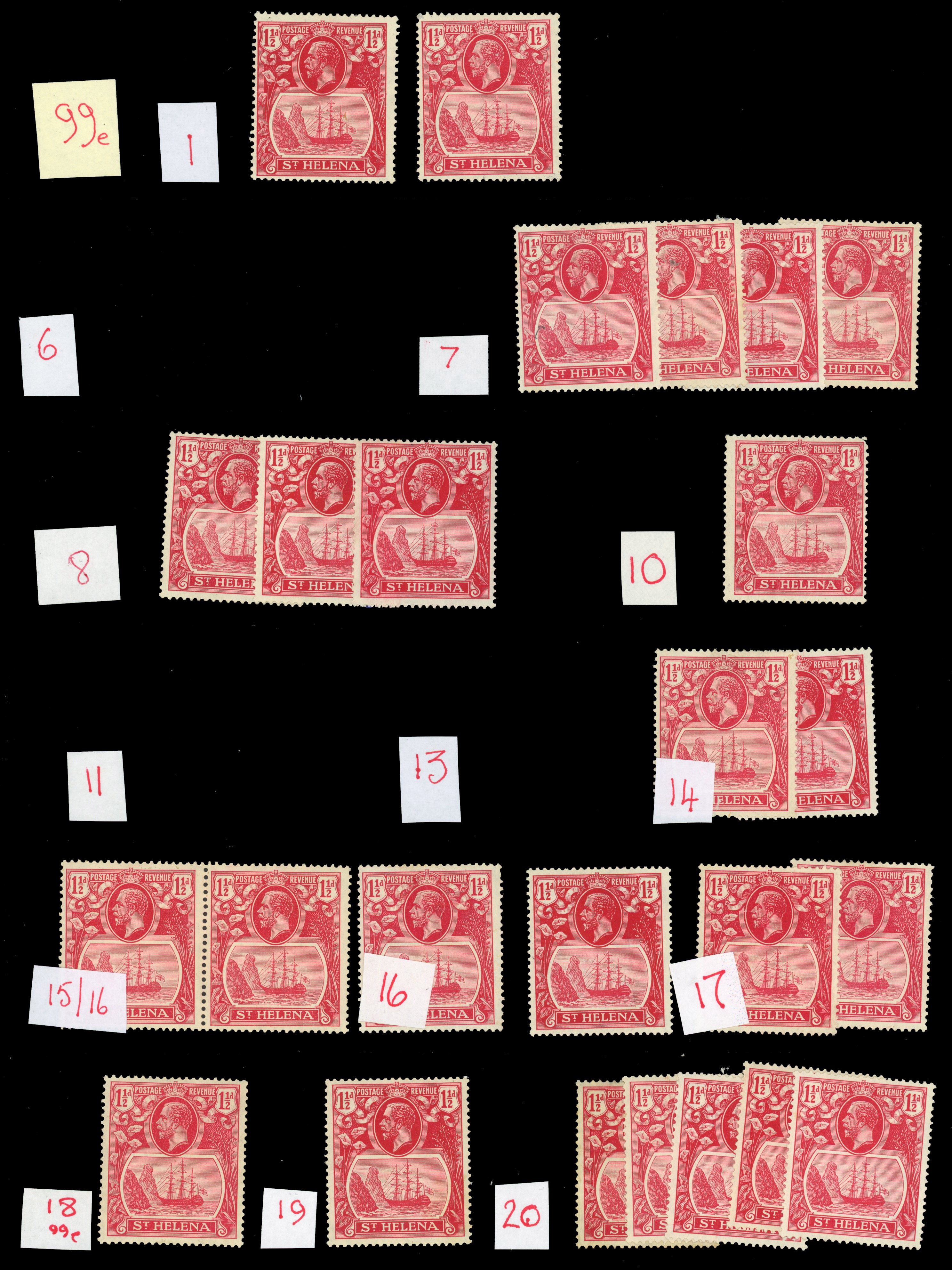 St Helena SG 99e study mint