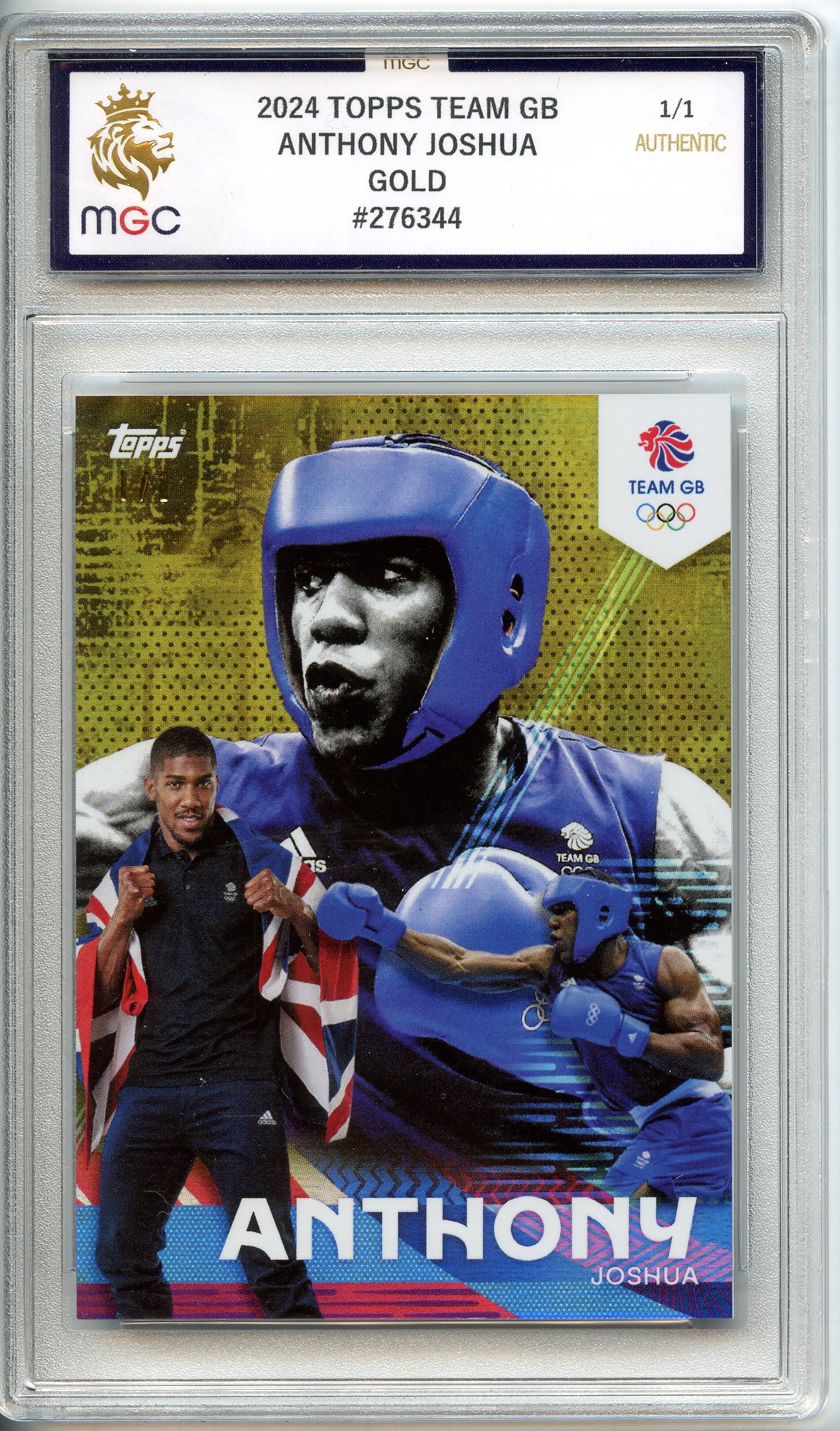 MGC Authentic 2024 TOPPS TEAM GB ANTHONY JOSHUA - 1/1 - GOLD