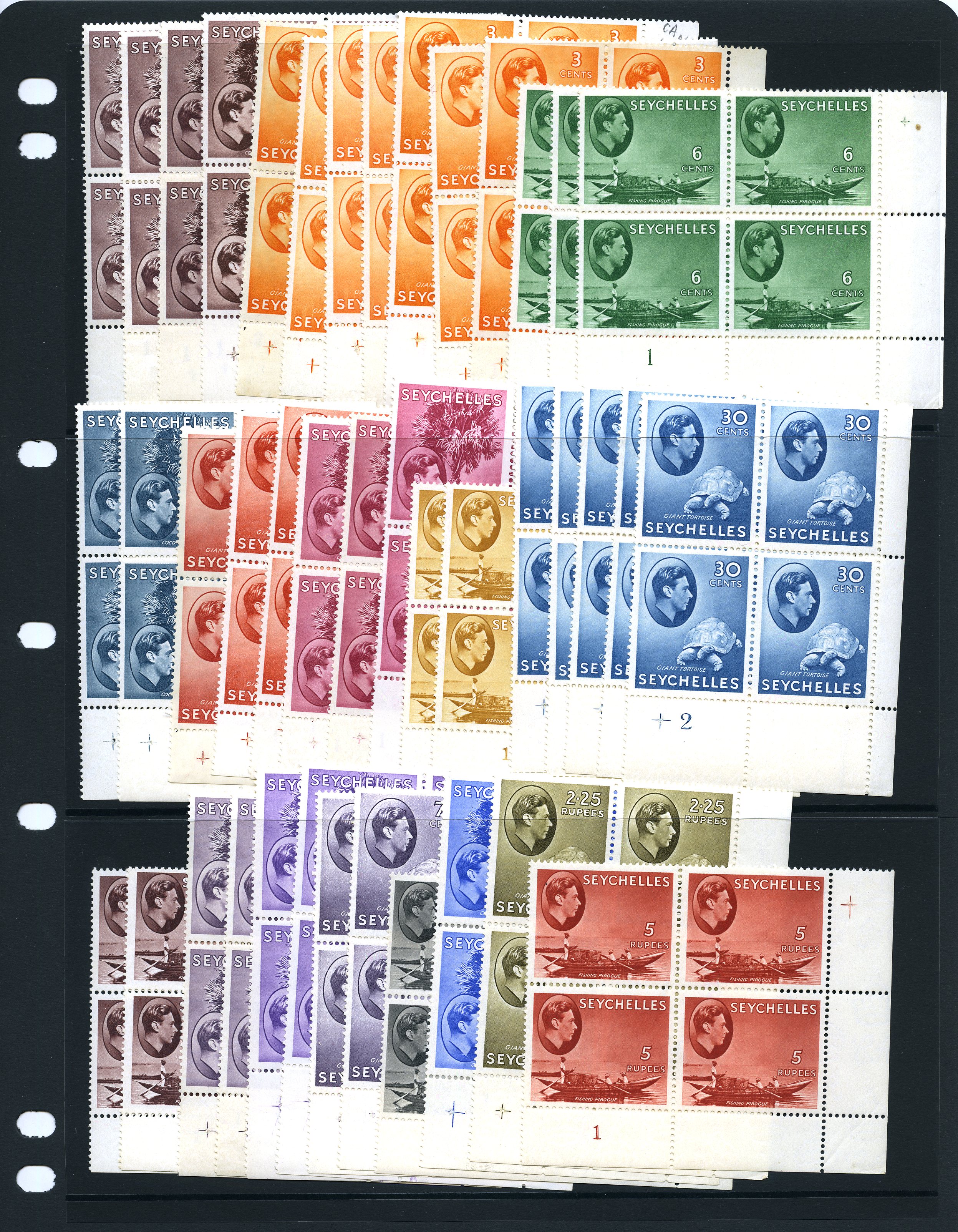 1938 set Plate blocks mint, almost all...