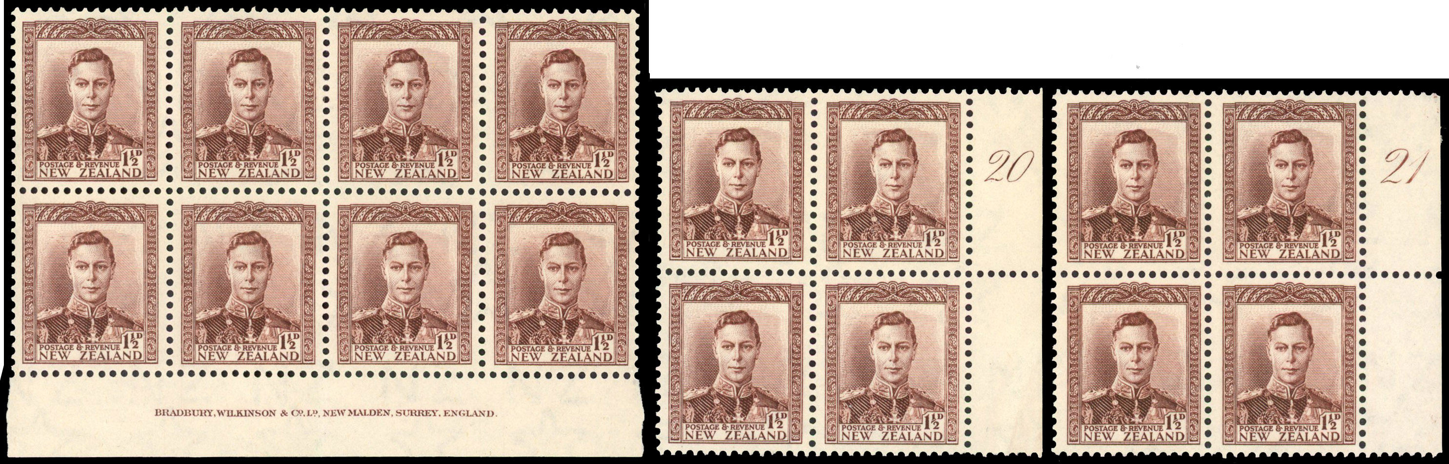 NZ SG 607 blocks mint