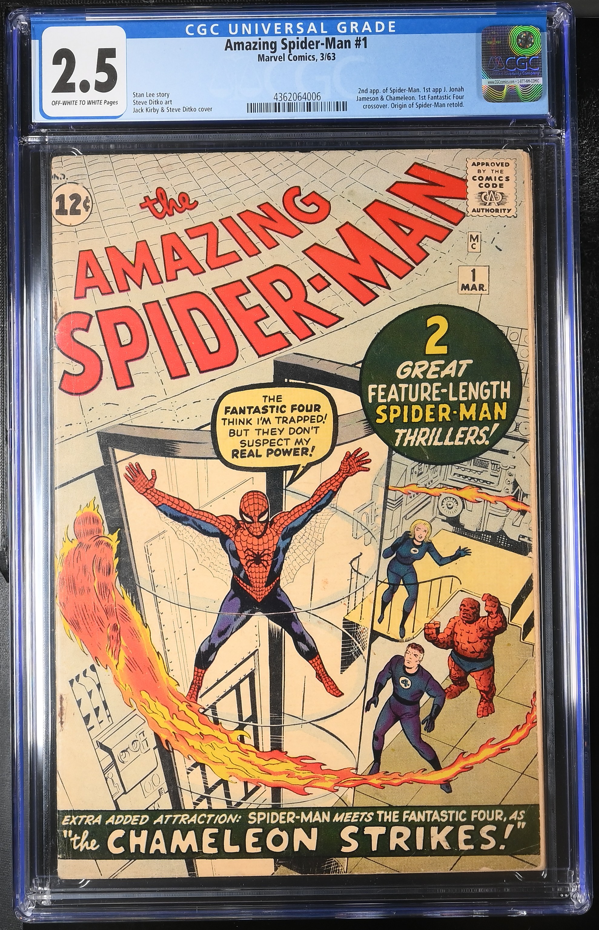 Amazing Spider-Man #1 (Marvel Comics 1963) CGC 2.5