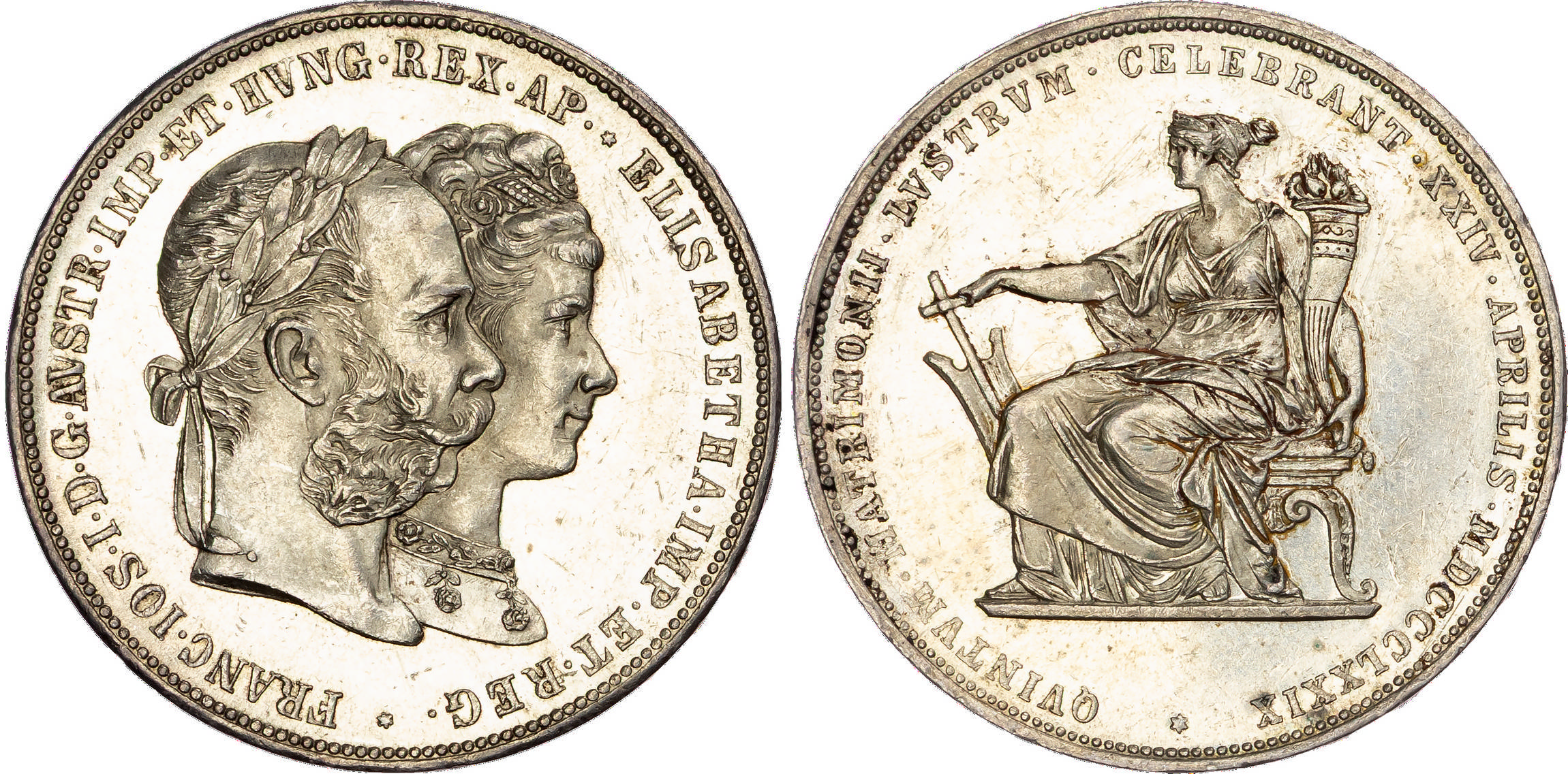 Austria, Franz Joseph I (1848-1916), silver 2 Gulden, 1879