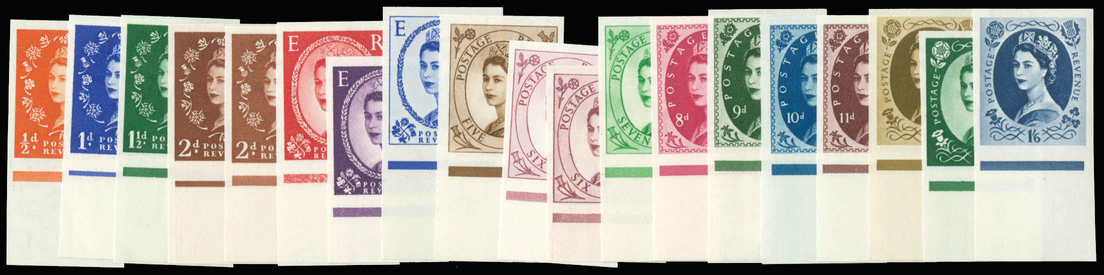 GB 1955 SG 540-56 imprimaturs