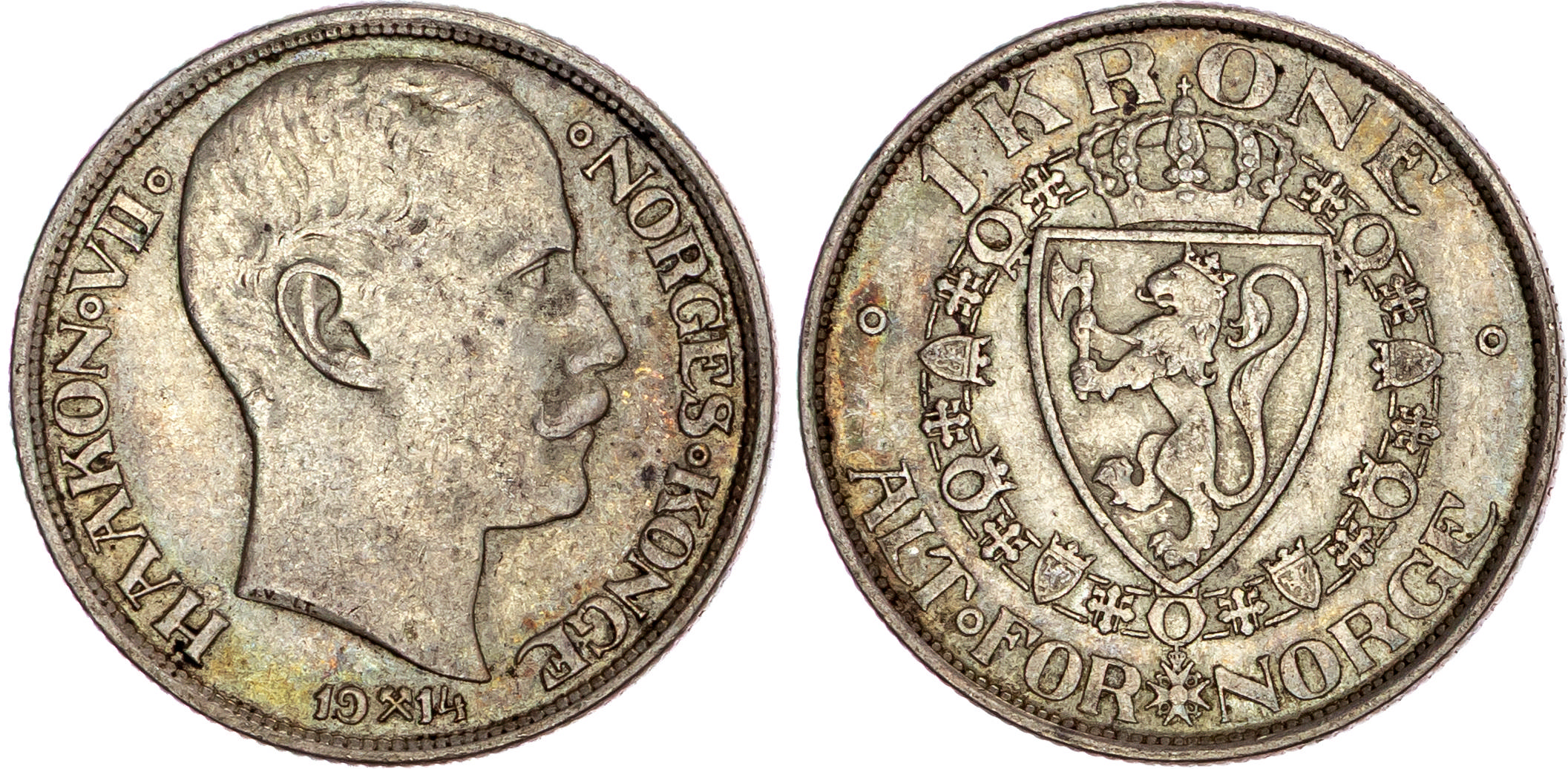 Norway, Haakon VII (1905-1957), silver Krone, 1914