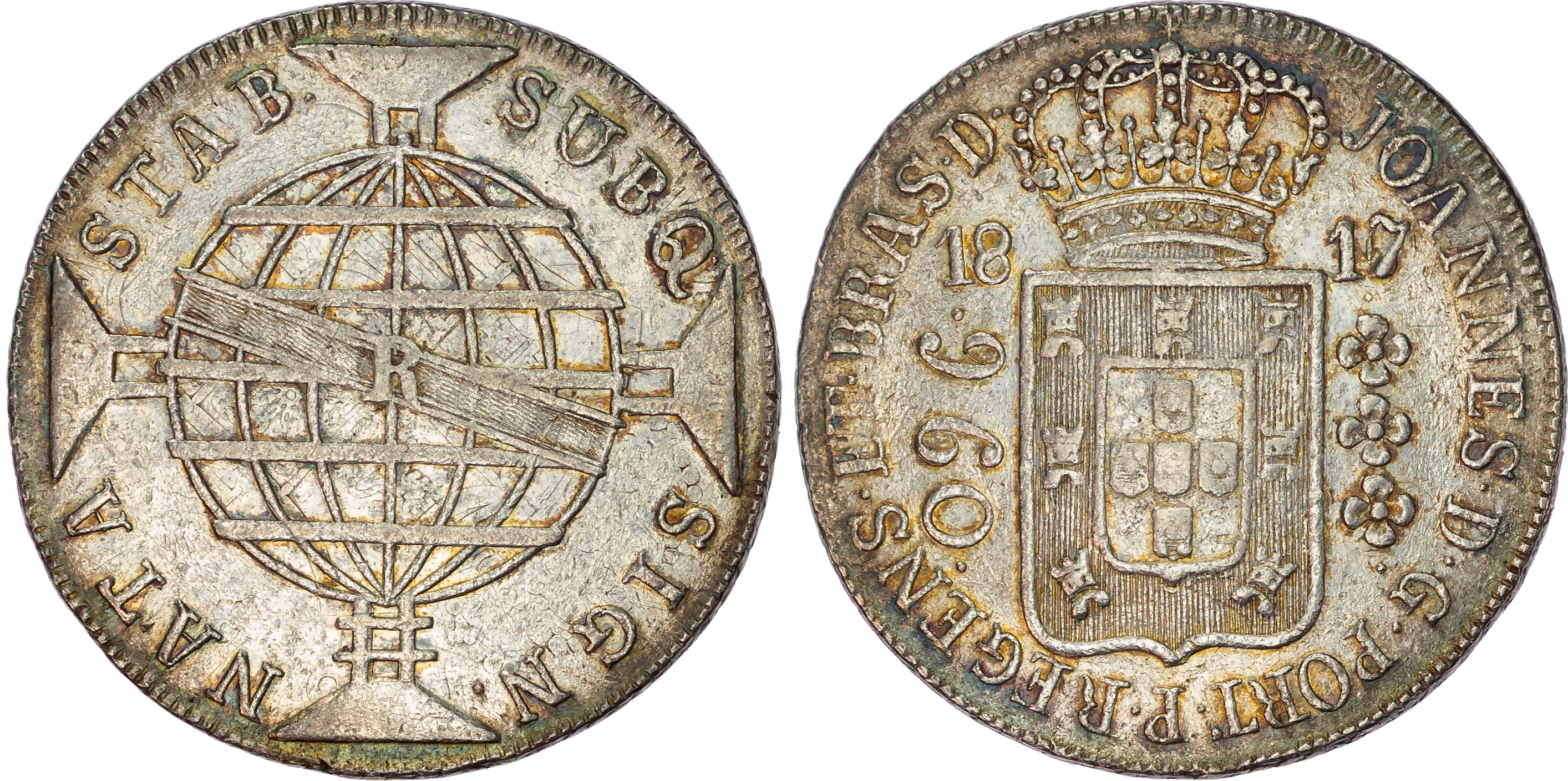 Brazil, João VI (1799-1818), silver 960 Réis, 1817 R