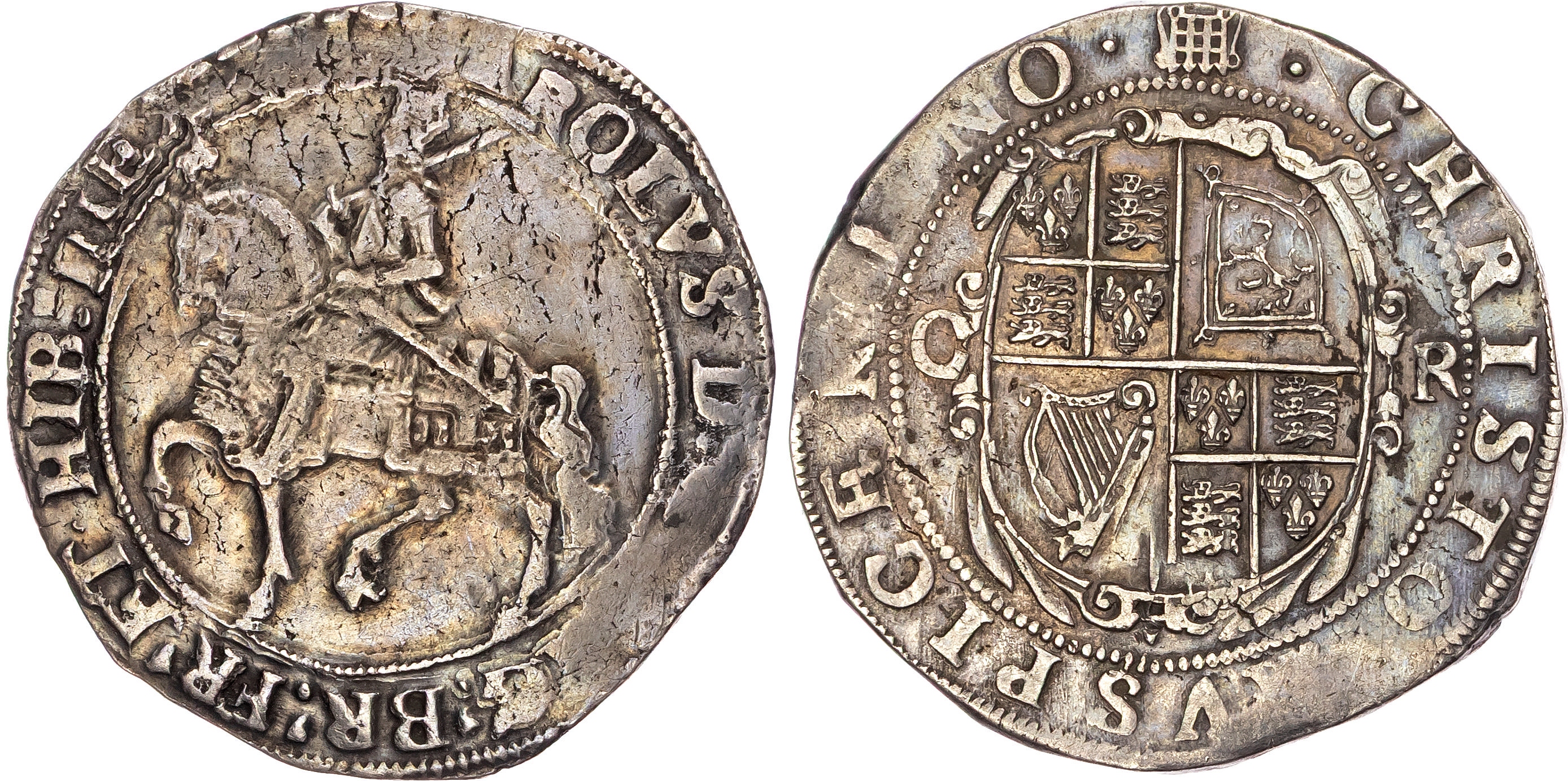 Charles I (1625-1649), AR Halfcrown, Group II, type 2c.