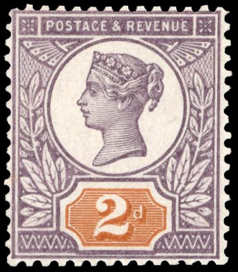 GB 1899 SG 199 2d colour trial