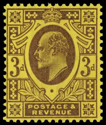 1906 3d dull purple on chalky...