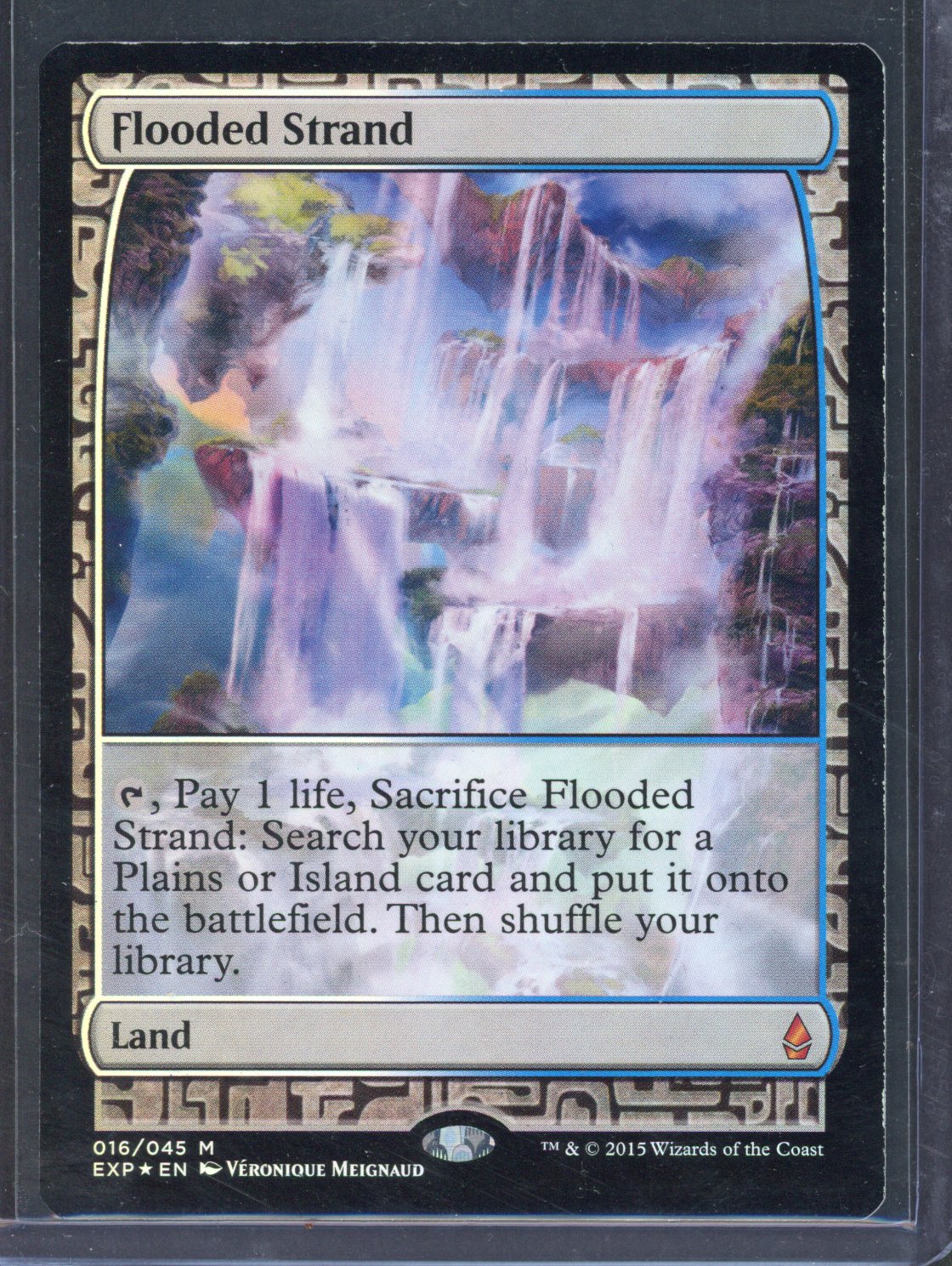 Magic the Gathering - Flooded Strand  - Zendikar Expeditions  - Moderatly Played 