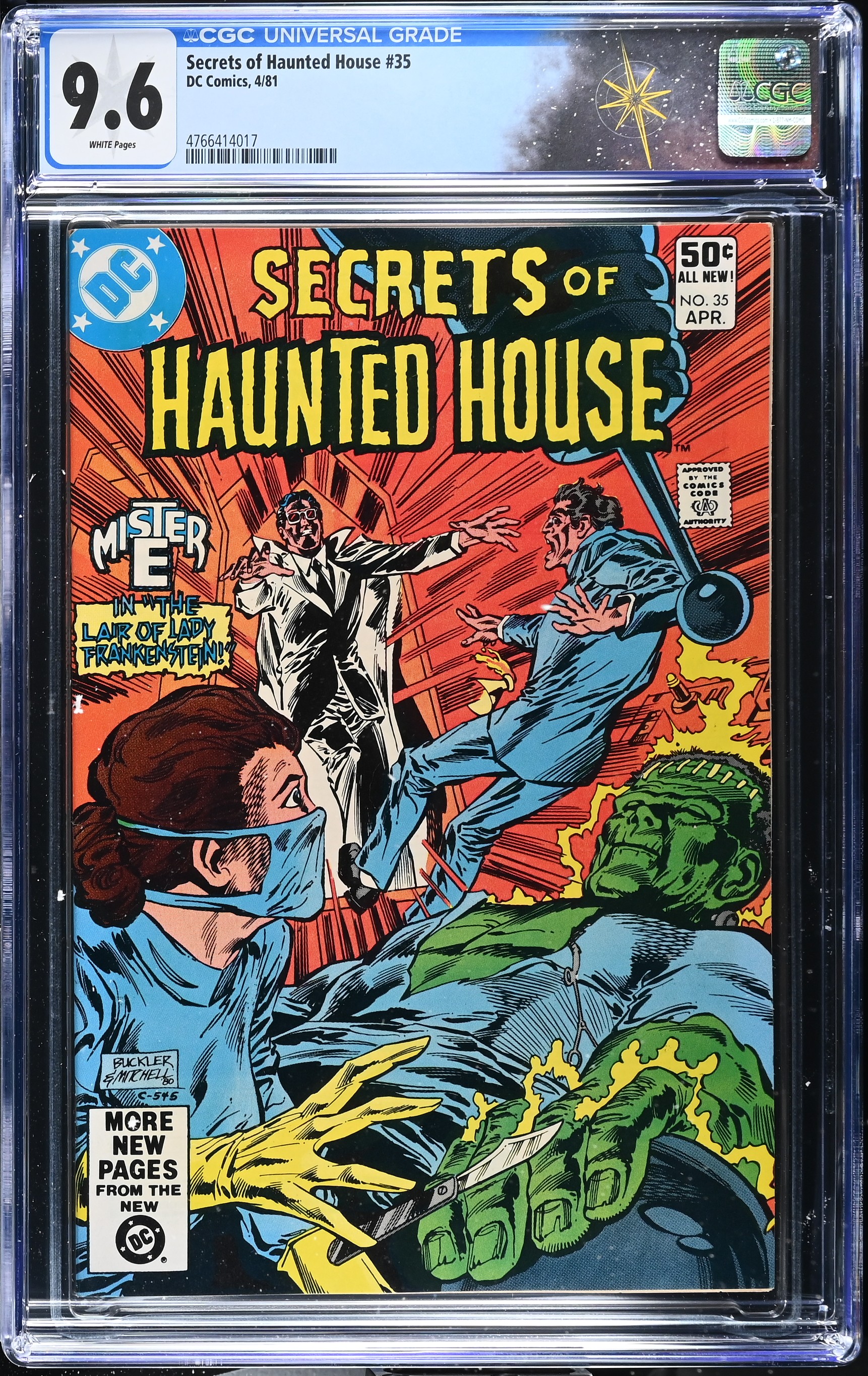 Secrets of Haunted House #35 CGC 9.6 Cover by Rich Buckler & Steve Mitchell (DC Comics, 1981) White Pages