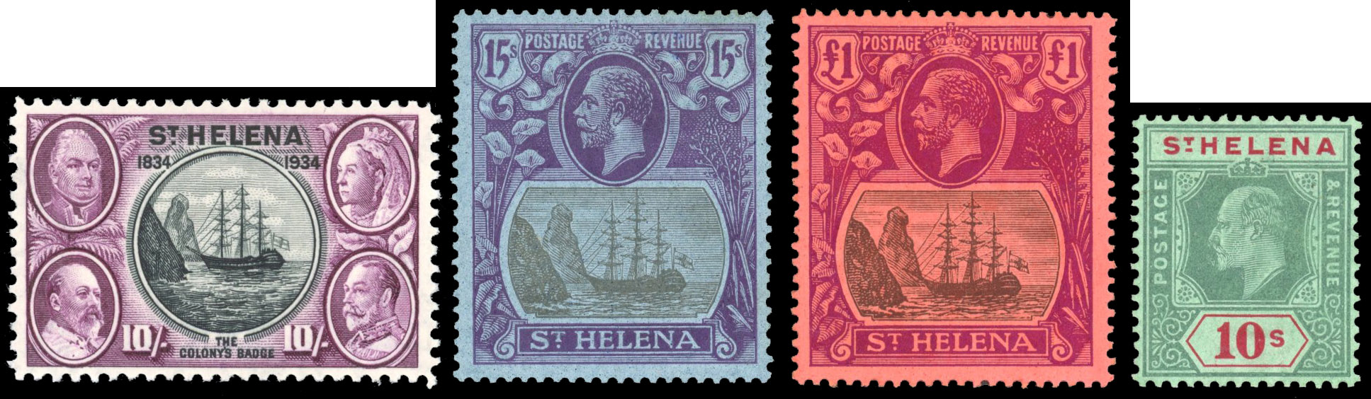 St Helena KEVII/KGV collection mint