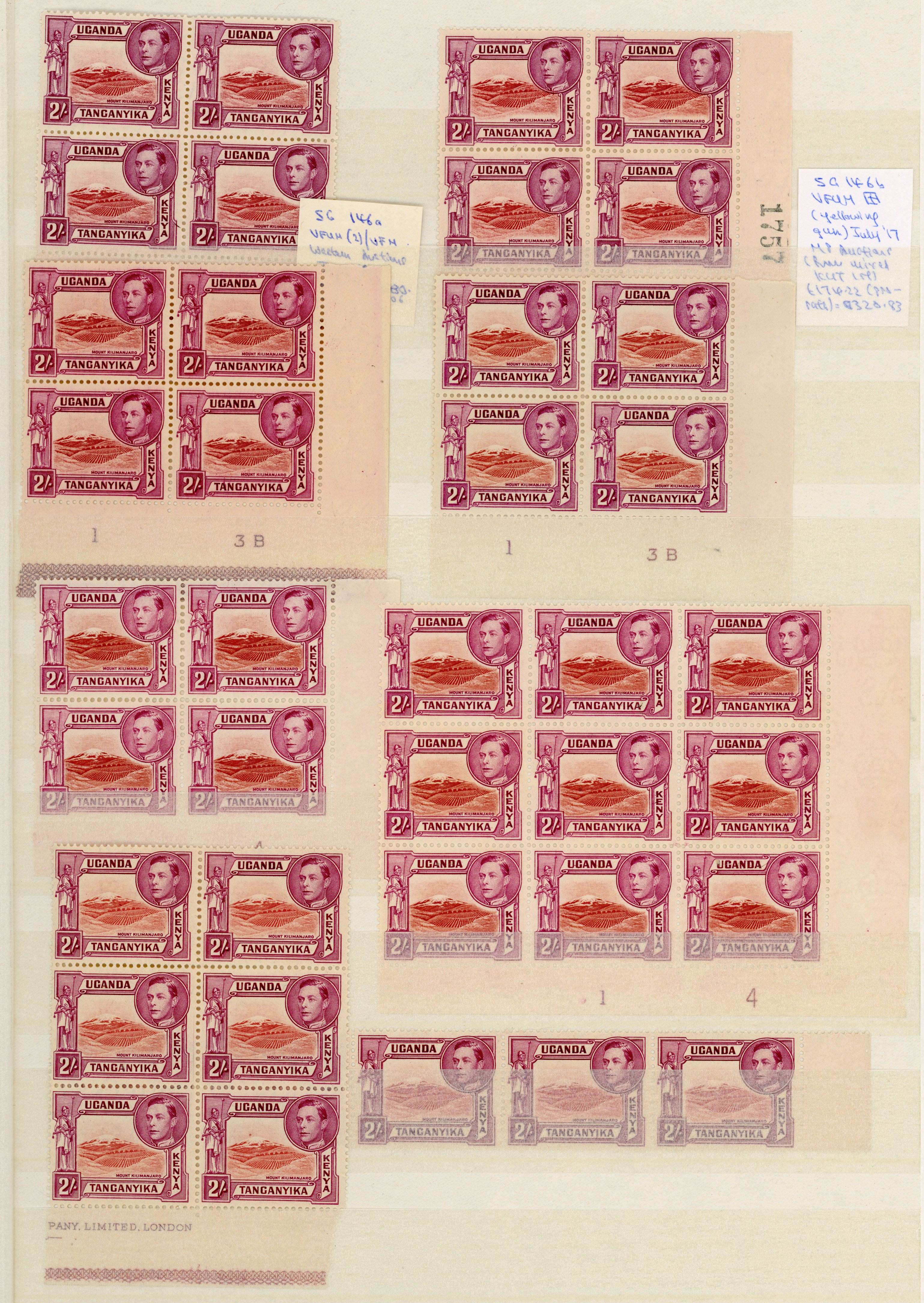 KUT SG 146a, b multiples mint