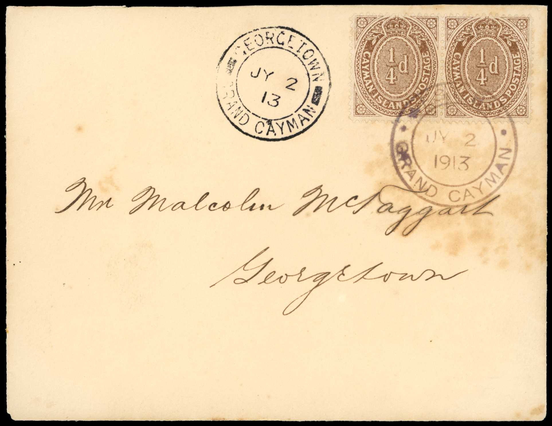 1913 West End cds (type1, 2 JY 1913) used...