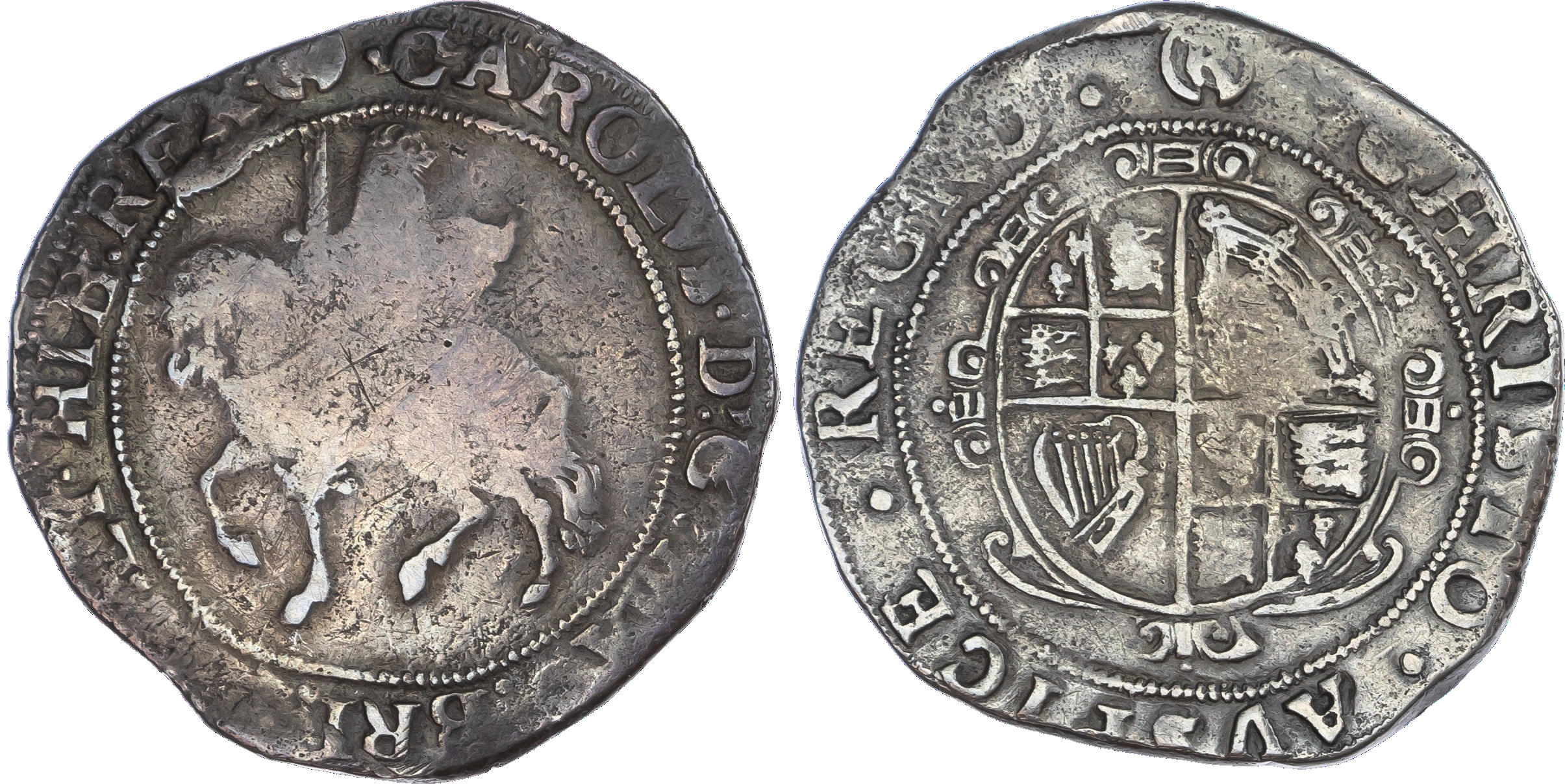Charles I (1625 ‑1649), AR Halfcrown, 14.70gm., Tower Mint under Parliament