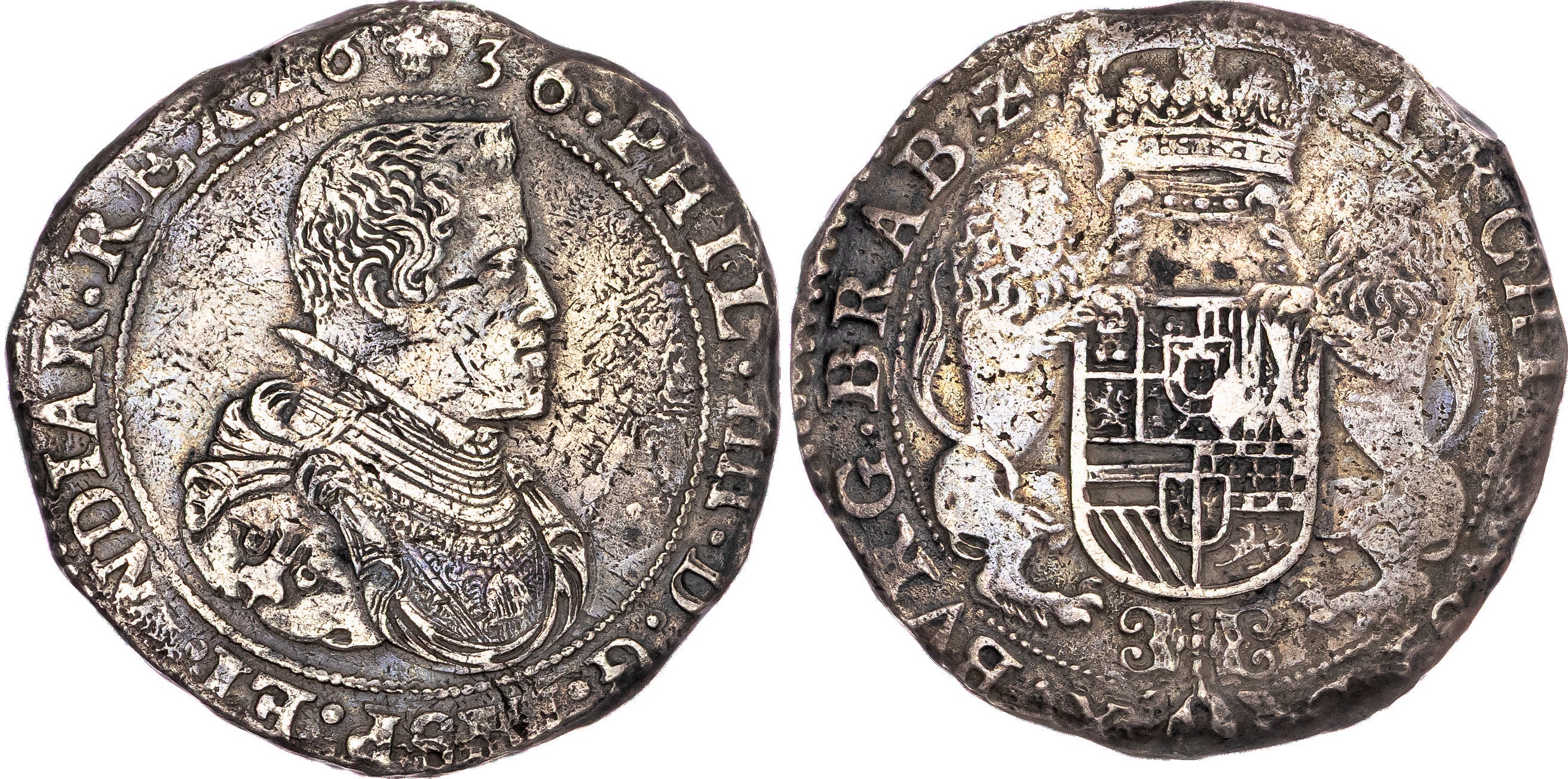 Spanish Netherlands, Brabant, Philip IV (1621-1665), silver Ducaton, 1636