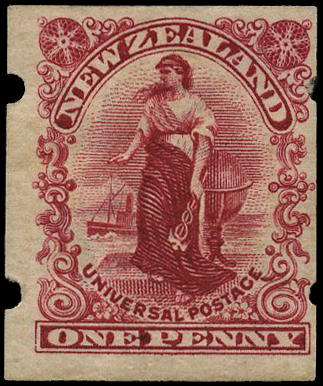 1905-6 slot machine 1d rose-carmine from...