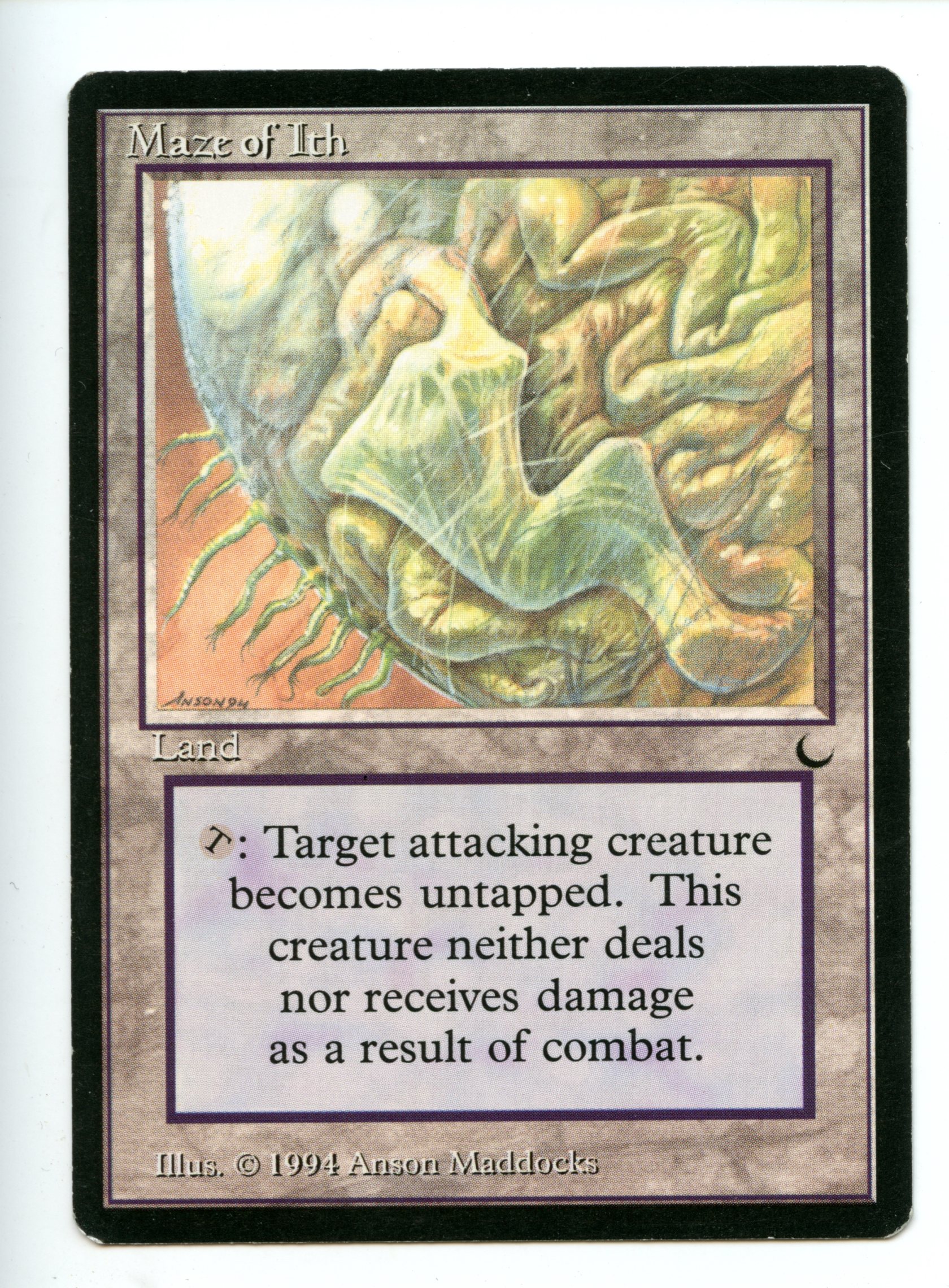 Magic the Gathering - Maze of Ith   - The Dark  - Moderately Played