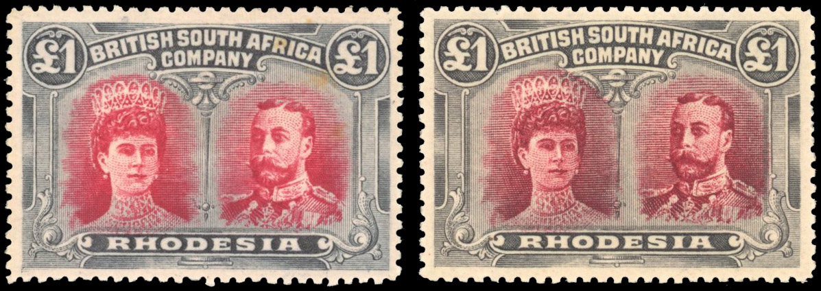 Rhodesia Double Heads 'set' mint