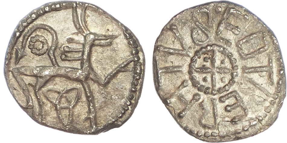 Kings of Northumbria, Eadberht (737-758), AR Sceat, Class F. 