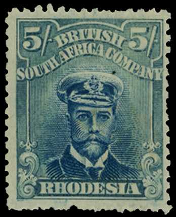1917-20 5/- Head Die IIIA, perf 14. Part...