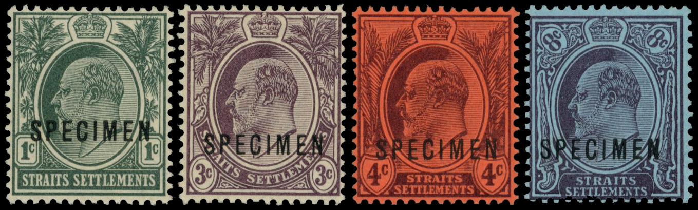 1903-04 1c to 8c set of 4 overprinted...