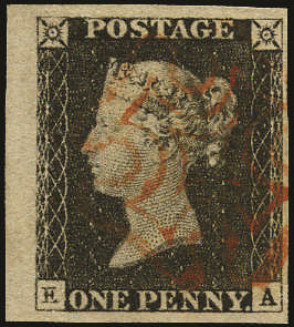 SG3 1840 1d Grey black Pl.2 (EA)