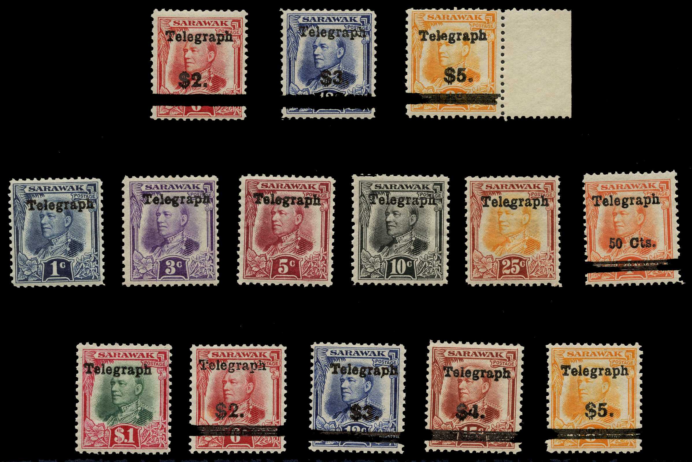 Telegraphs. 1934 set of eleven, unmounted...