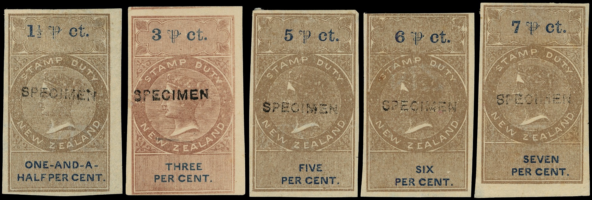 Ad Valorem 1867 Die I Imperf wmk Small...