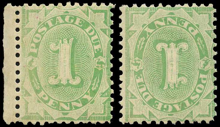 Postage Dues. 1903 1d dull green with...