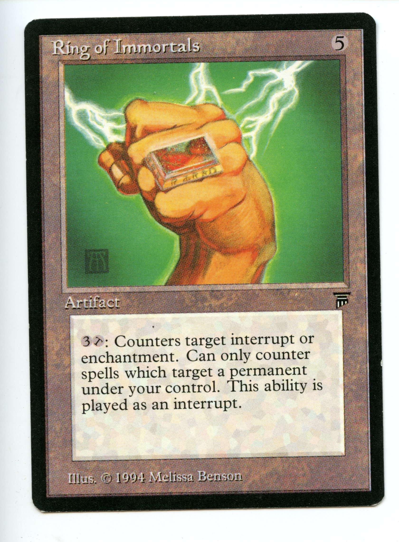 Magic the Gathering - Ring of Immortals  - Legends - Moderately Played