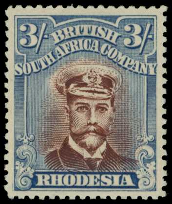 1922-3 3/- Head Die IIIB, perf 15, white...