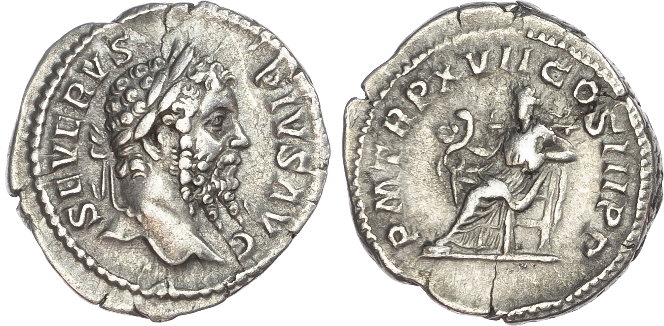 Septimius Severus (AD 193-211) AR Denarius, Rome, AD 210, 3.10g. 