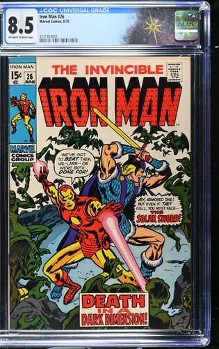 Iron Man #26 CGC 8.5 "Duel In A Dark Dimension!" (Marvel Comics, 1970) Off-white to white pages
