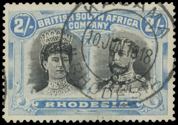 2s black and dull blue SG 154, Kasama DC 10 JUN 1918