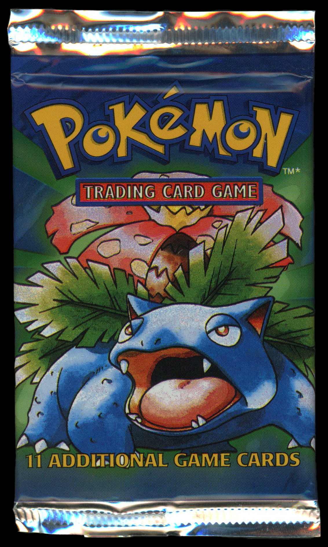 Pokémon TCG - Sealed Base Set Booster Pack - Venusaur Artwork - Heavy